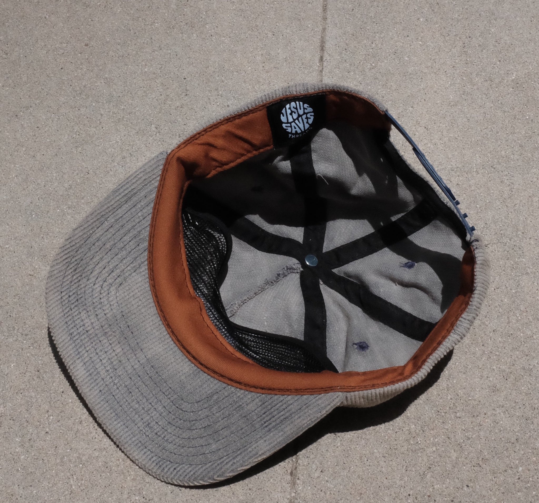 Hand Bleached Corduroy Hat